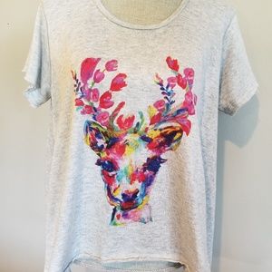 Watercolor deer tunic